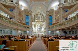 Festveranstaltung in der Frauenkirche Dresden zur Preisverleihung Buergerpreis 2020 am 14.10.2020