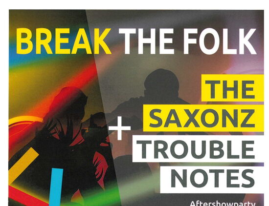 Einladung zum Herbsttanz in die Kleinwachauer Werkstätten mit Live-Musik mit Break The Folk und The Saxonz Trouble Notes sowie Aftershowparty mit DJ Herr Nickel